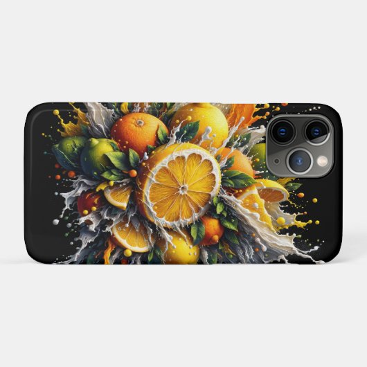Coques Case-Mate iPhone Explosion de Citrus (Dos (Horizontal))