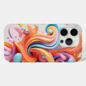 Coques Case-Mate iPhone Explosion de formes pastel (Verso (horizontal))