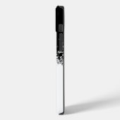 Coques Case-Mate iPhone explosion de musique en noir et blanc (Verso / Gauche)