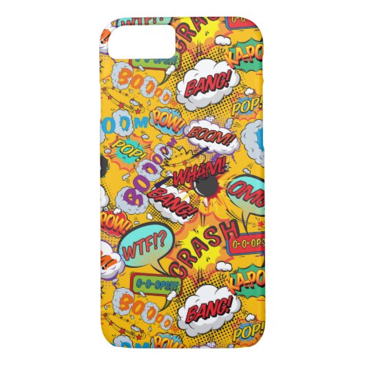 Coques Case-Mate iPhone Explosions amusantes de B.D. rétro (Dos)