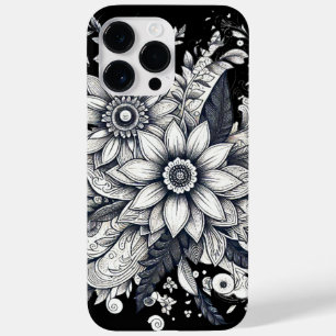 Coque Pour Pour iPhone 14 Pro Max expression artistique des fleurs de soleil impress