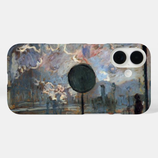 Coques Case-Mate iPhone Extérieur de la Gare Saint-Lazare par Claude Monet (Verso (horizontal))