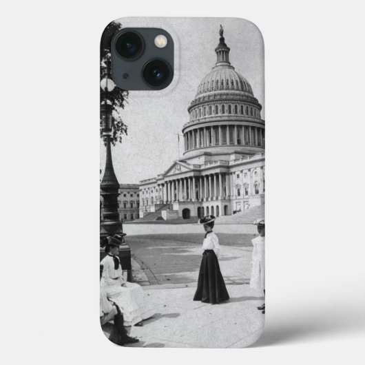 Coques Case-Mate iPhone Extérieur du bâtiment du Capitol avec des femmes (Verso)