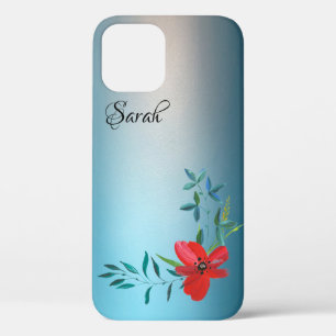 Case-Mate iPhone Case Extraordinaire, Cool Fleurs Bleues Coque-Mate coqu