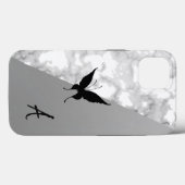 Coques Case-Mate iPhone Extraordinaire, Cool, Marbre blanc, Buterfy, Argen (Verso (horizontal))