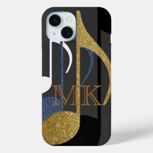 Coque Pour iPhone 15 Extraordinaire Music Notes conception graphique pe
