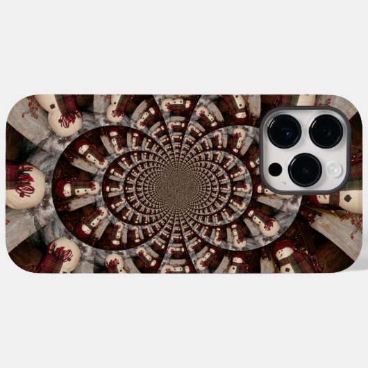 Coques Case-Mate iPhone Extraordinaire Snowman (Verso (horizontal))