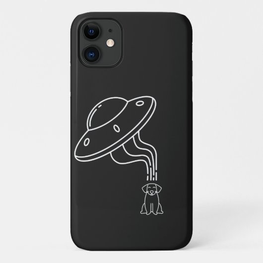 Coques Case-Mate iPhone Extraterrestre OVNI Enlevant Un Chien Chiot (Dos)