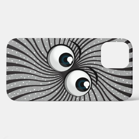 Coques Case-Mate iPhone Eyeball Mania sur pois (Verso (horizontal))