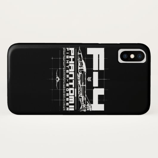 Coques Case-Mate iPhone F-4 Phantom II (Dos (Horizontal))