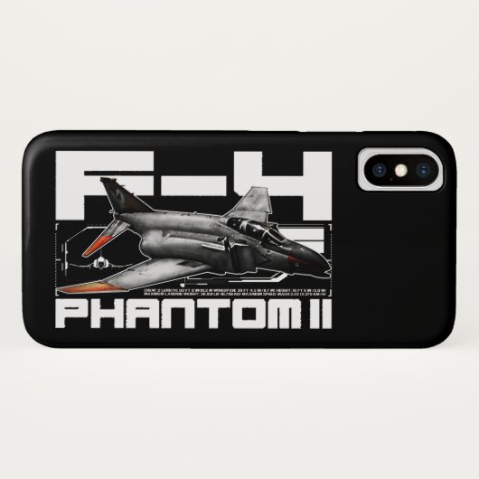 Coques Case-Mate iPhone F-4 Phantom II (Dos (Horizontal))