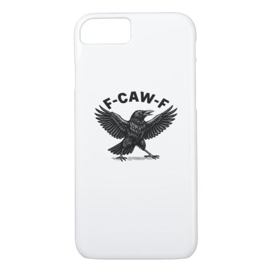 Coques Case-Mate iPhone F-Caw-F Bird Lover’s Humorous Pun Stickers Essenti (Dos)