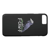 Coques Case-Mate iPhone F-Caw-F Bone Text Skull Raven - Gothic Macabre Hum (Dos (Horizontal))