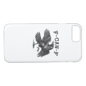 Coques Case-Mate iPhone F-Caw-F Crow, Bird Cawing Grunge Cool Unique (Dos (Horizontal))