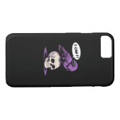 Coques Case-Mate iPhone F-Caw-F Crow Skull Halloween Humor Graphic Design (Dos (Horizontal))