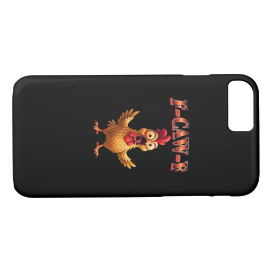 Coques Case-Mate iPhone F Caw F Funny Chicken Classic Aesthetic Design (Dos (Horizontal))