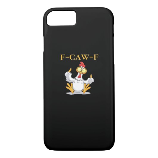 Coques Case-Mate iPhone F-Caw-F Funny Chicken Retro Classic (Dos)