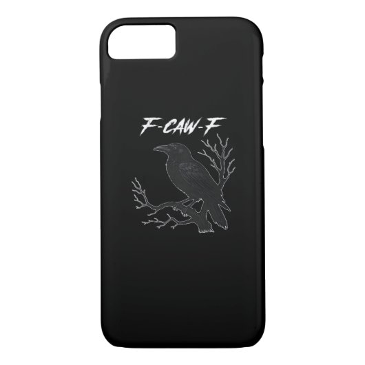 Coques Case-Mate iPhone F-Caw-F Funny Crow Aesthetic Casual (Dos)