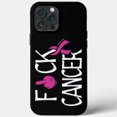 Coques Case-Mate iPhone F#CK CANCER...Cancer du sein (Verso)