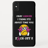 Coques Case-Mate iPhone F#CK OFF...Cancer du sein (Dos)