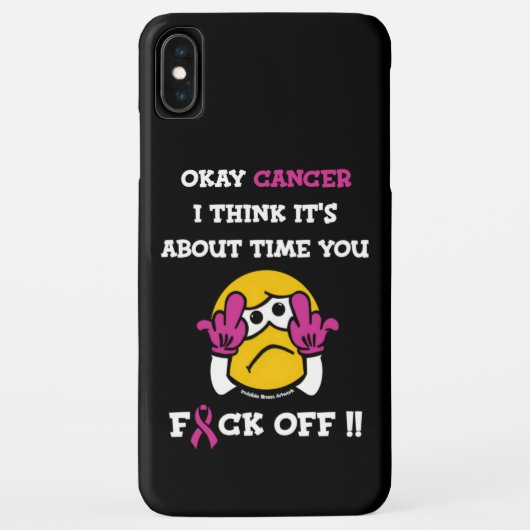 Coques Case-Mate iPhone F#CK OFF...Cancer du sein (Dos)