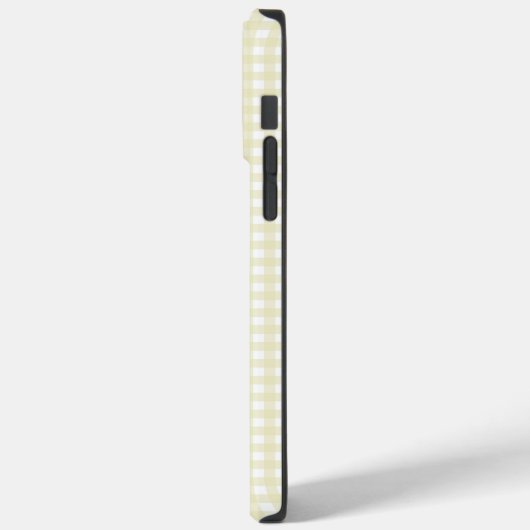 Coques Case-Mate iPhone F & L En vichy jaune (Verso / Gauche)