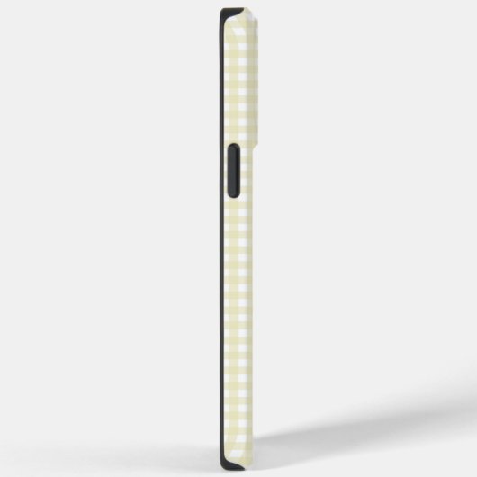 Coques Case-Mate iPhone F & L En vichy jaune (Verso / Droite)