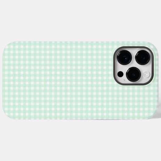 Coques Case-Mate iPhone F & L Green En vichy (Verso (horizontal))
