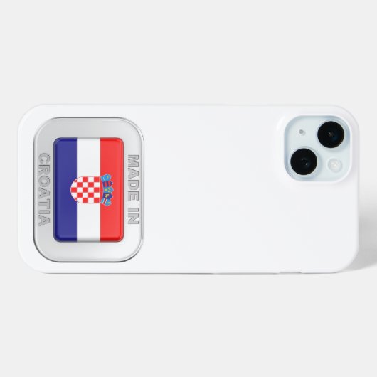 Coques Case-Mate iPhone Fabriqué en Croatie (Verso (horizontal))