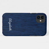 Coques Case-Mate iPhone Fabuleux bois bleu foncé (Dos (Horizontal))
