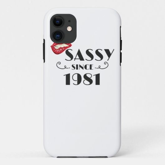 Coques Case-Mate iPhone Fabuleux cadeau d'anniversaire Sassy depuis 1981 C (Dos)