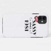 Coques Case-Mate iPhone Fabuleux cadeau d'anniversaire Sassy depuis 1981 C (Dos (Horizontal))