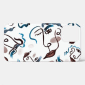 Coques Case-Mate iPhone Face d'art pop : aquarelle abstraite. (Verso (horizontal))