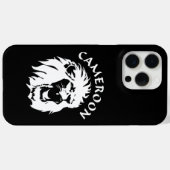 Coques Case-Mate iPhone Face de lion rugissant - Cameroun (Verso (horizontal))