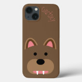 Coques Case-Mate iPhone Face d'ours mignonne personnalisable (Verso)