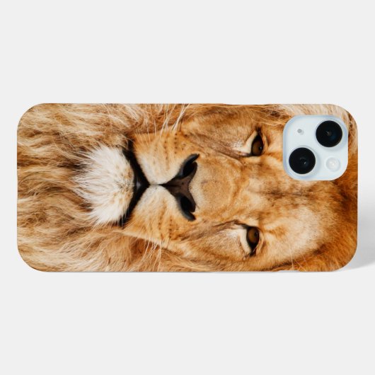 Coques Case-Mate iPhone Face du lion (Verso (horizontal))