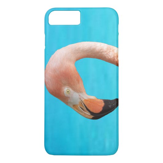 Coques Case-Mate iPhone Face flamingo rose contre eau bleue sur (Dos)