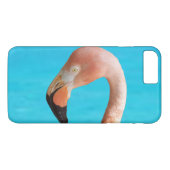 Coques Case-Mate iPhone Face flamingo rose contre eau bleue sur (Dos (Horizontal))