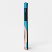 Coques Case-Mate iPhone Face flamingo rose contre eau bleue sur (Dos/Gauche)