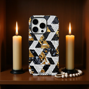 Coques iPhone 16 Pro Facettes opulentes : Trio texturé