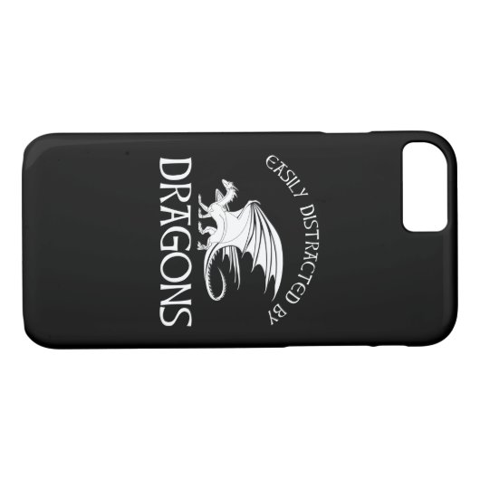 Coques Case-Mate iPhone Facilement Distrait Par Les Dragons (Dos (Horizontal))