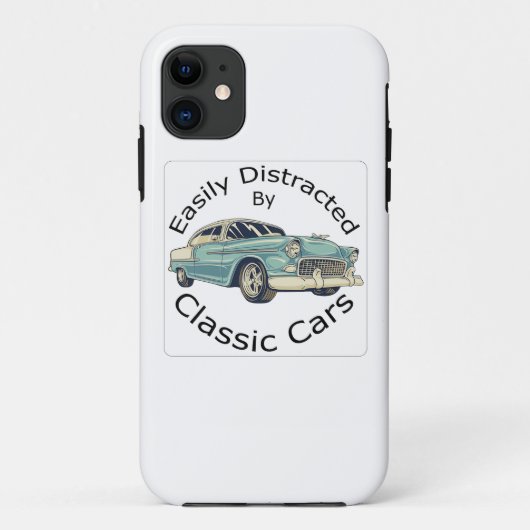 Coques Case-Mate iPhone Facilement distrait Par les voitures classiques (Dos)