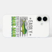 Coques Case-Mate iPhone Facilement Distrait par Mahi Mahi, Drapeau américa (Verso (horizontal))