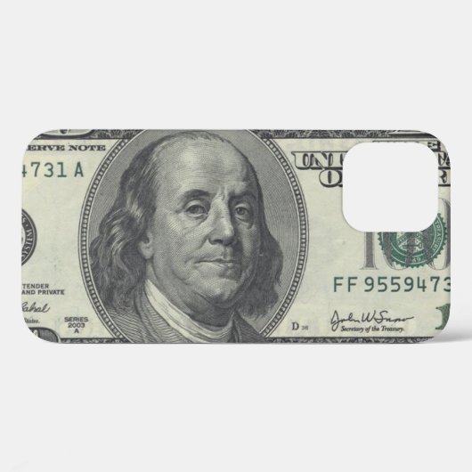 Coques Case-Mate iPhone Facture de 100 dollars (Verso (horizontal))