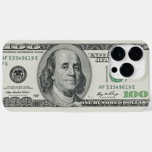 Coques Case-Mate iPhone Facture de cent dollars (Verso (horizontal))