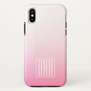 Case-Mate iPhone Case Fading Pinks Dégradé et Vos Initiales