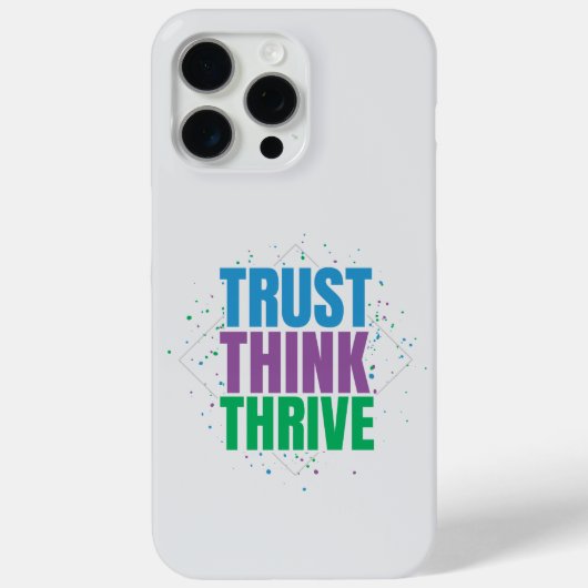 Coques Case-Mate iPhone Faire confiance, Penser, Réussir – Conception de c (Verso)
