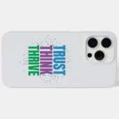 Coques Case-Mate iPhone Faire confiance, Penser, Réussir – Conception de c (Verso (horizontal))