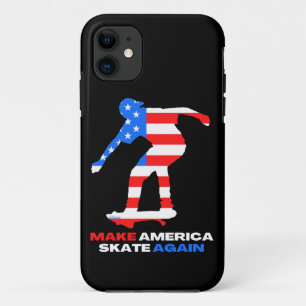 Case-Mate iPhone Case FAIRE DE NOUVEAU PATINAGE AMÉRICAIN Édition 50-50g