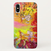 Coques Case-Mate iPhone FAIRIES D'AUBE AVEC Imaginaire FLEURS ROUGES (Dos)